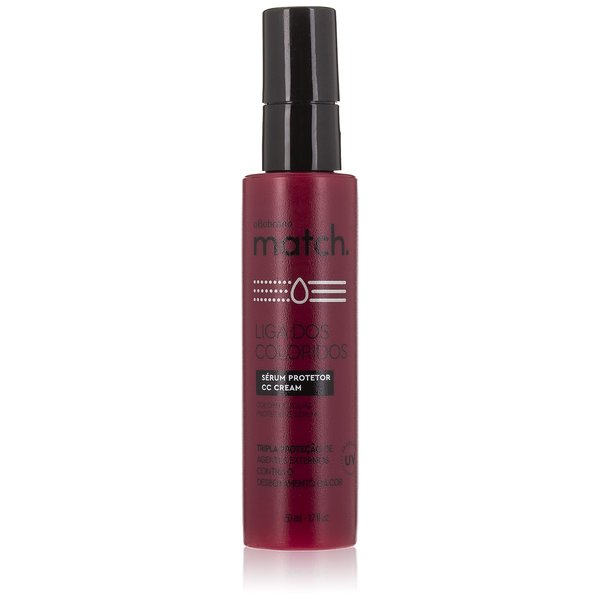 Boticario - Linha Match (Liga dos Coloridos) - Serum Protetor CC Cream 50 Ml - (Boticario - Match (Color League) Collection - CC Cream Protective Serum 1.69 Fl Oz)