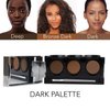 Full Coverage Concealer Palette, Waterproof Concealer Cream, 3 Colors + Brush, by Dermaflage