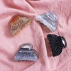 4 Pcs Acrylic Hair Claw Clips Glitter Non Slip Hair Barrette Jaw Clamps Ponytail Holder Hair Accessories for Women and Girls