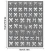 5D Embossed White Lace Bowknot Nail Art Stickers Pearl Bow Nail Stickers for Nail Art Supplies Retro Relief Bow Nail Decals Self-sdhsive Bow Stickers for Nails Ribbon Bows Nail Accessories for Women