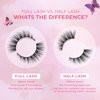 Lilly Lashes Butterfl'eyes Faux Mink Lashes, Half Lashes Natural Look & Feel, False Eyelashes, Reusable Eyelashes 20x, No Trimming + Easy to Apply, Flare Style, Lash Glue not Included 13mm (Fantasy)