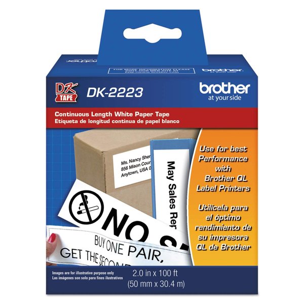 Brother Printer Continuous Length White Paper Tape (DK2223)