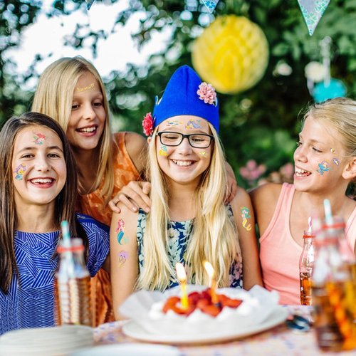 For Mermaid Party Favors - 90+ Style Mermaid Temporary Tattoos for Kids - Perfect for Mermaid Birthday Decorations,Supplies,Gifts Goodie Bag Fillers, 8 Sheets