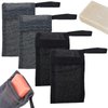 4 Pack Exfoliating Soap Bag, Shower Soap Saver Bags Saver Mesh Bar Scented Soap Lather Pouch, Soap Storage Bag, Body Scrubber Rough Sponge Exfoliator for Bath or Shower