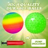 Balls for Toddlers 1-3, 8 Pack Sport Balls Toys with Air Pump- Football, Rugby Ball, Basketbal, Bouncy Ball, Tennis Ball, Massage Ball, Beach Ball, Stress Ball, Indoor Outdoor Toddler Sports Gifts