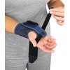 MUELLER Sports Medicine Reversible 3-in-1 Wrist Brace with Splint, For Men and Women, Black/Blue, One Size