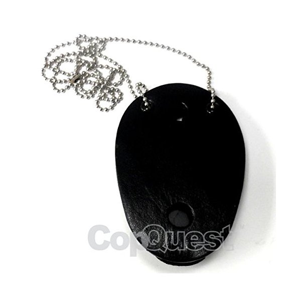 Strong Leather Clip On Badge Holder - LAPD Oval 2-1/2 x 3-5/8 - Without Chain