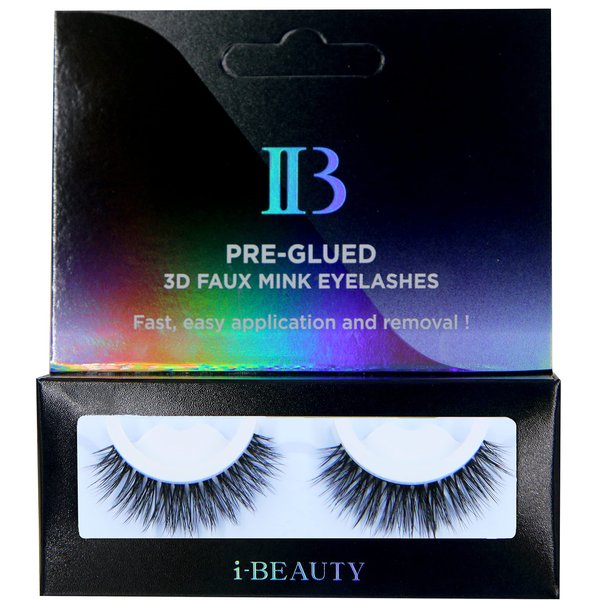 i-Beauty Eyelashes Pre Glued lashes, Reusable lashes, Sticker eyelashes, 3D Faux Mink Eyelashes, Wispy eyelashes, False eyelashes (Abundant Style(F59),1 Pair (Pack of 1)