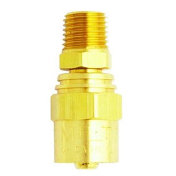 Milton s-641 Reusable End, 1/4" MNPT, Fits 3/8" x 3/4"