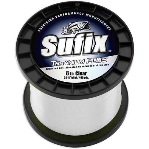 Sufix Tritanium Plus 1/4-Pound Spool Size Fishing Line (Clear, 20-Pound)