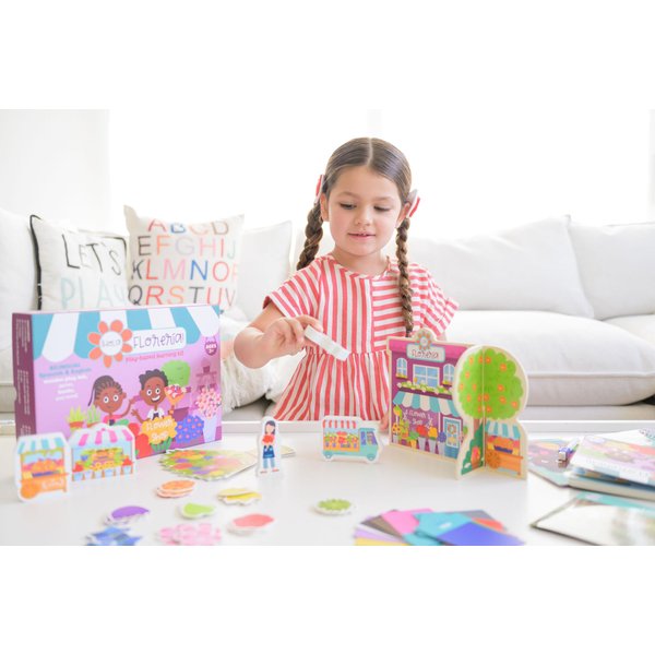 Flower Shop Bilingual Learning Kit | Hello, Flower Shop! - ¡Hola, Florería! Bilingual Learning Kit | Interactive Learning Activities Spanish and English Educational Resources for Kids 3+