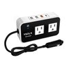 YSOLX 200W Car Power Inverter, DC 12V to 110V AC Converter, Fast Car Charger Adapter with [20W USB-C/USB-QC(18W)/ 4.8A Dual USB/Dual AC Outlet], Car Plug Adapter Outlet for Laptop