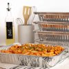 Nicole Fantini Collection, Disposable HalfSize 9In x 13In Aluminum Deep Steam Table Foil Pans Heavy Weight Durable EcoFriendly Cooking Baking Roasting Pans (10)