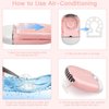 Shmian Lash Cleaning Kit - Electric Eyelash Fan Dryer & Extension Cleaning Brush - Pink Mini Fan for Eyelashes - Complete Lash Care & Extension Supplies