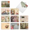 The Best Card Company 10 Assorted Thank You Notes Box Set 4 x 5.12 Inch with Envelopes (10 Designs, 1 Each) PARISIAN POSTCARDS: 10 Assorted Thank You Note Cards. M2355TYG