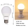 12V A19 LED Light Bulb Soft White 2700K 60 Watt Halogen Equivalent A19 Bulbs E26 Screw Base , for RV , Boat , Camping , Outdoor Solar Powered Lighting , Off Grid Lighting Application , 6-Pack