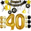NORTHERN BROTHERS 40th Birthday Decorations for Men Women 40th Birthday Party Decor 40 Years Old Birthday Decorations Balloons Over The Hill Party Supplies 40th