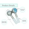 Joone Co. Unbreakable Ice Globes for Facials | Stainless Steel Ice Globes for Your Face | 2 Count Facial Ice Globes | Ice Face Roller | Ice Roller for Face and Eye Puffiness | Facial Ice Roller