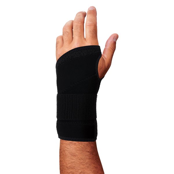Ergodyne ProFlex 4005 Wrist Brace, Splint Open Stay for Structured Wrist Support, Adjustable Single Strap