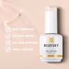 BLUESKY Jelly Nude Nail Polish - Beige Skin Tone French Manicure Nude Nail Soak Off Gel Polish,Vegan, Nail Art,DIY at Home,15ml A055P SOFT PINK