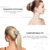 7 Pcs Shiny Metallic Cheer Dance Hair Scrunchies For Thick Hair School Performance/Sports/Practice/Party/Gymnastics Scrunchie Ponytail Holder Wrist for Girls Cosplay Show (Gold)