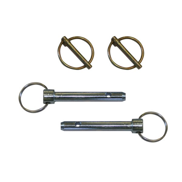 Blue Ox bx88219 1/2" self-retaining Pins - Pair,SILVER
