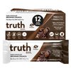 Truth Bar Prebiotic & Probiotic Keto Snack Vegan Bars with Omega-3's - Synbiotic High Fiber Snacks - Low Sugar, Kosher, Gluten Free - Dark Chocolate Brownie Crunch (Pack of 12)