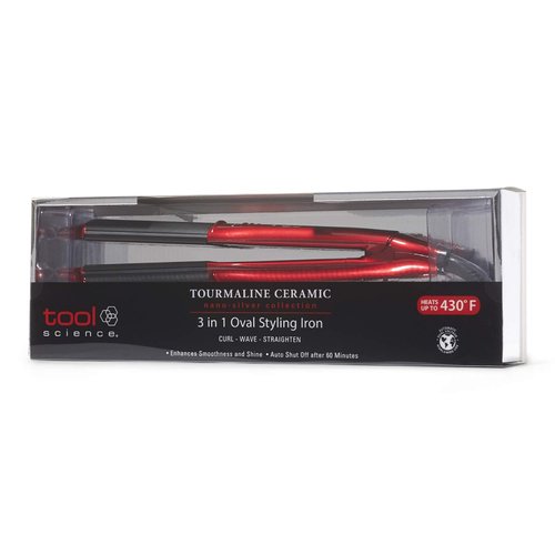 Tool Science 3 in 1 Oval Styling Iron | Flat iron, Hair straightener and Ceramic flat iron