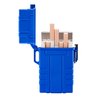 Skywin Waterproof Cigarette Case with Lighter - Airtight Cigarette Holder with Rechargeable Lighter - Dry Cigarette Holder Case Protects Cigarettes from Water, Great for Outdoor Adventures (Blue)