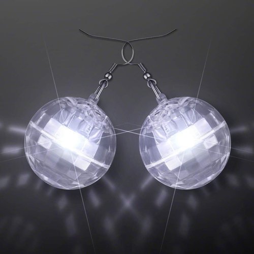 LED Light Projecting Disco Ball Light Up Earrings for Women