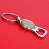 US 1973 Jefferson Nickel 5 Cent BU Uncirculated Coin Gold Silver Two Tone Key Chain Ring Bottle Opener NEW