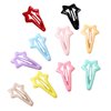 Daycount® 10pcs Colorful Stars Duckbill Clip Hair Clip For Ladies Teens Girls Hair Salon Hairpin (Random Color)