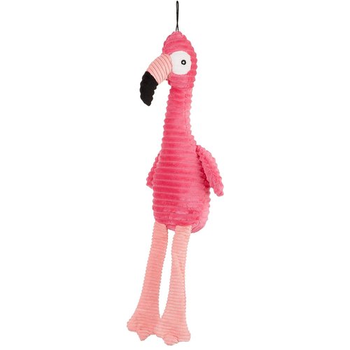 Patchwork Pet Flamingo Squeaker Dog Toy 0 Pink