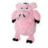MIGHTY- Angry Animal Pig - Squeaker-Multiple Layers. Made Durable, Strong & Tough. Interactive Play Dog Toy (Tug, Toss & Fetch). Machine Washable & It Floats. (Regular)