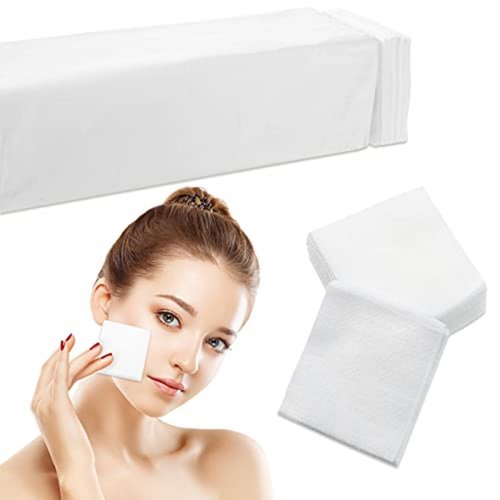 200 Pieces Disposable Esthetic Wipe Non Woven Facial Wipes Squares Aesthetic Wipe Spa Petite Silken Wipes for Product Application and Care, 2 x 2 Inch
