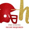 Football Happy Birthday Banner, Sports Happy Birthday Banner, Football Birthday Banner, Touchdown Banner, Sports Banner, Football Birthday Party Decorations, Gold Glitter