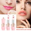 2 Pack Crystal Flower Jelly Lipstick,PH Magic Temperature Color Change Lipstick Lip Gloss,Lip Stick,Long Lasting Nutritious Moisturizing Color Change Changing Tinted Lip Balm Lipstick Set (3+4)