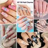 40PCS Planet Nail Charms, 3D Cross Nail Charms for Acrylic Nails Shiny Saturn Shape Nail Art Alloy Diamond Star Nail Gems for Women Girls DIY Nail Art Decoration