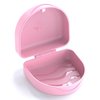 Retainer Case, Aligner Case, Orthodontic Retainer Case, Retainer Mouth Guards Travel Case - Pink.