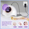 LadyMisty 72W UV LED Nail Lamp Light Dryer for Nails Gel Polish with 18 Beads 3 Timer Setting & LCD Touch Display Screen, Auto Sensor, Professional Nails, White…