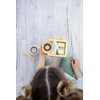 Pearhead Barista in Training Montessori Toy Coffee Maker, Wooden Pretend Play Toy Set for Developmental Learning, Play Kitchen Set for Toddlers Ages 3+ Years, 9 Piece Wooden Play Toy Set