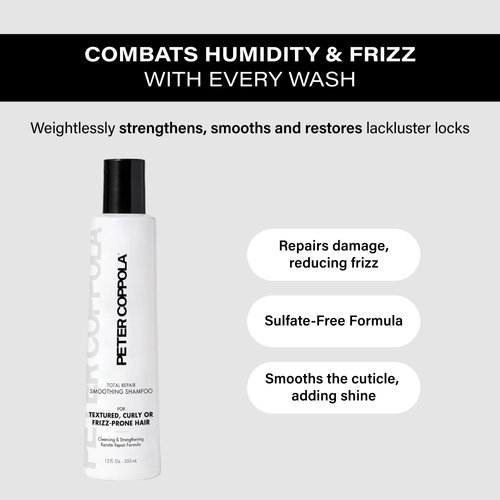 PETER COPPOLA Keratin Concept Legacy Total Repair Cleansing & Smoothing Sulfate-Free Shampoo - For Color Treated Hair – Color Safe, Sodium Chloride-Free Keratin Shampoo