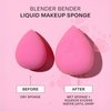 Freeman Blender Bender Makeup Sponge 8 Count Set, For Liquid & Cream Foundation, Precision Makeup Blending Sponges, For Natural, Buildable Coverage, Vegan, Cruelty-Free, & Latex-Free, Pink Sponge