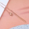 Allereyae Vintage Moon Dangle Necklace Curved Moon Pendant Necklace Tiny Moon Choker Necklace Gold Minimal Choker Necklace Jewelry for Women