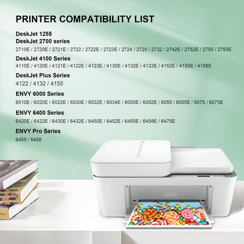 Adoccur 67XL Ink Cartridges Black/Color Combo Pack Replacement for HP Ink 67 67XL for HP DeskJet 2755e 2755 2700 2700e 2734e 4155e 4155 Envy 6055e 6455e 6400 6075 Envy Pro 6452 6458 Printer (2 Pack)
