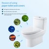 Disposable Toilet Seat Covers Flushable Paper, (100 Pack) Travel Toilet Seat Covers for Adults and Kids Potty Training, 100% Biodegradable - Travel Accessories for Public Restrooms, Airplane, Camping