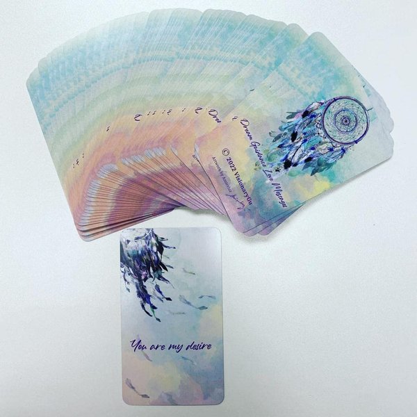VisionaryGu Dream Guidance Love Messages Oracle Deck, Love, Romance and Twin Flame Oracle Cards, – 54 Love Oracle Cards