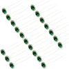 PRETTYLIFE 20Pcs Bridal Hair Pins Crystal Sunflower Rhinestone U-Shaped Wedding Hair Pieces Accessories for Women Girls Party (Green)