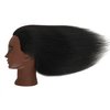 EVATEC Real 100% Human Hair Mannequin Head with Table Clamp Stand for Hairdresser Practice Braiding Styling Manikin Cosmetology Doll Training Head Curling Cutting Updos Display