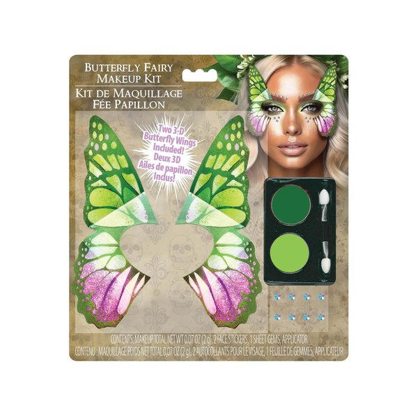 3D Butterfly Fairy Makeup Kit with Gems | Costume Makeup Standard